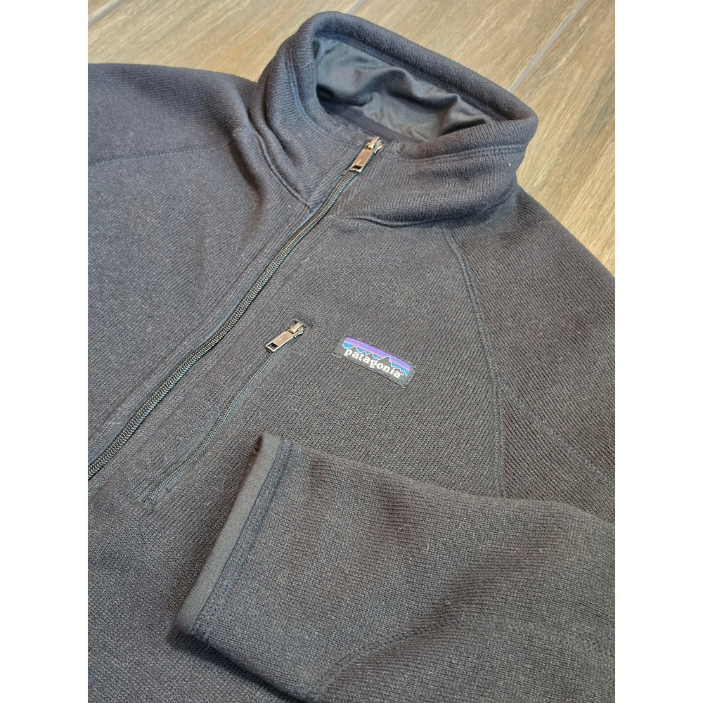 Patagonia Better Sweater Full Zip Fleece Jacket Black Mens Medium 25527 FA18